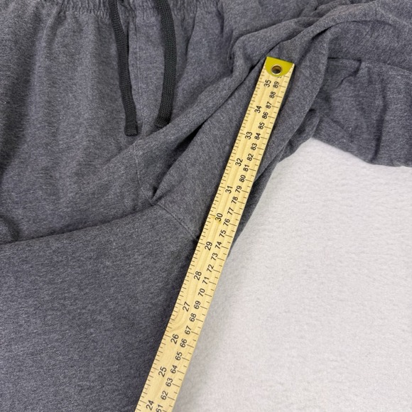 Nike Mens XXL Dark Grey Heather Open Bottom Fleece Sweatpants Pockets - Picture 5 of 8